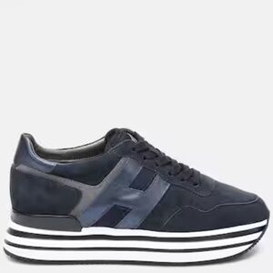 Hogan Midi leather platform sneakers